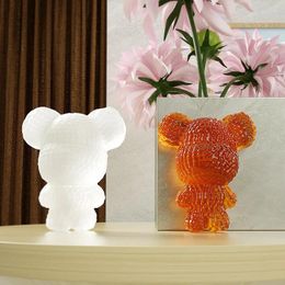 Baking Moulds Crystal Epoxy Resin Candle Silicone Mould Diamond Cute Bear Plaster Ornament Cake Decorating Tools