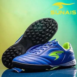 American Football Shoes Sport Soccer Men Women Black Blue Turf Couples Anti Slip Trainers Boy Indoor Shoe