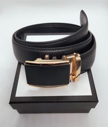Automatic Buckle Belts For Men Top Quality Mens Business Belt Genuine Leather Belt Gold g Buckle Belt Designer Luxury with box 9035820