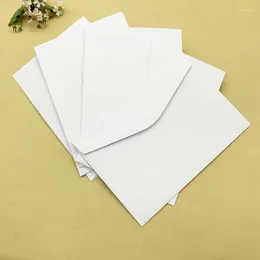 Gift Wrap 50pcs/lot Blank White Kraft Envelopes B6 183x133mm Western Wedding Invitation Letters Greeting Postcard Business Storage Gifts