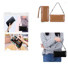 Shoulder Bags Multifunctional Stone Pattern Clutch Bag Fashion For Women Handbags Wallet Phone Purses Holder