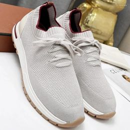 Casual Shoes 24 Spring LP Flying Woven Soft Breathable Cloth Women's Sole Non-slip Sports