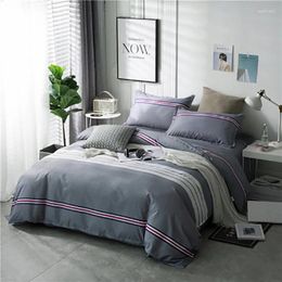 Bedding Sets Northern Europe Set Aloe Cotton Printing Simplicity Stripe Animal Fruit Bed Sheet Quilt Cover Pillowcase Drop