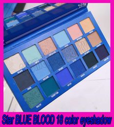 J Five Star Blue Blood eyeshadow palette Makeup Cremated 18 color eyeshadow palette Shimmer Matte high quality 9874379