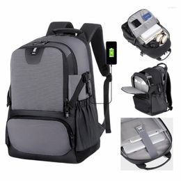 Backpack Men 15.6 Inch Laptop USB Charging Business Notebook Waterproof Travel Sports Rucksack School Bag Pack For Male