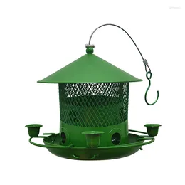 Other Bird Supplies Metal Wild Feeder For Garden Yard Outside Seed Feeders Hanging Retractable Outdoor With Roof