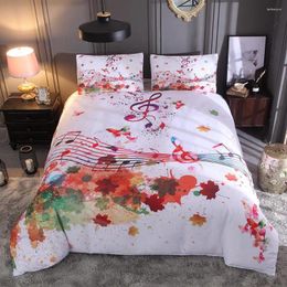 Bedding Sets 40Watercolor Ink Personality Notes Planet Cotton Washed Solid Colour Soft And Comfortable Set Quilt Cover Pillowcase
