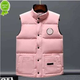 Canadian Usa Winter Outdoor Popularity Mens Down Vests Luxury Bodywarmer Fashion Jackets Womens Gilet Designer Coat Male Doudoune Luxe Goose Veste Homme 01 5Q9E