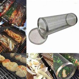 Tools BBQ Campfire Grill Grid Outdoor Round Grills Grid-Camping Picnic Cookware 30CM
