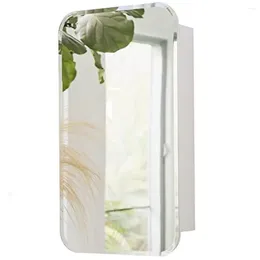 Storage Boxes White Bathroom Cabinet Mirror Recessed/Surface Mounted 16"x29" High Definition Crystal Clear Reflection Easy