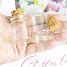 Storage Bottles 50Pcs 20ml Craft Vials Small Hyaline Glass Container With Corks Creative Handicraft Refillable Jars Empty Gifts