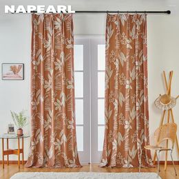 Curtain NAPEARL European Style Winter Autum Blinds For Window Drapes Living Room Balcony Home Decor 1PC