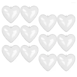 Decorative Figurines Clear Valentine Ball Ornaments Plastic Fillable Diy Craft Transparent Bauble Christmas Wedding