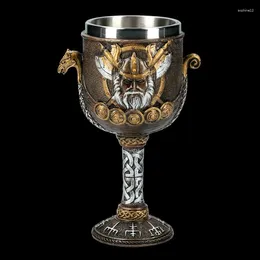 Mugs 2024 Vikings Stainless Steel Goblet Cups Ceramic Wine Glass Coffee Mug And Birthday Valentine's Day Gifts Eco-Friendly