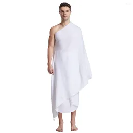 Ethnic Clothing Hajj Towel Suit Pure Polyester White Embossed Beach Microfiber Pakistani Salwar Kameez
