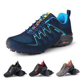 Men Outdoor Trainers Hiking Shoes Lace-up Climbing Shoes Wear-resistant Women Trekking Sneakers Walking Hunting Tactical Sneaker 240508