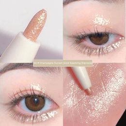 Matte Pink Lying Silkworm Pen Ultra Fine Natural Brightening Glitter Eye Shadow Pencil Shimmer Eyeliner Waterproof Korean Makeup 240510