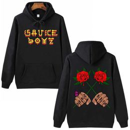 Men's Hoodies Sweatshirts Rap Eladio Carrion Sauce Boyz Monarca Aesthetic Manga Hoodie Fashion Anime Shirt Cute Comic Men Women Hoodies Long Slve T240510