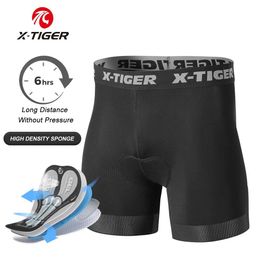 Fans Tops Tees X-TIGER Pro Bicycle Underwear Summer Breathable Mesh 5D Silicone Seat Cushion Road MTB Short 2024 Q240511