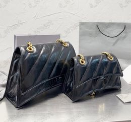 Designer Luxury bag Brand Leather Hourglass Handbag Fashion Solid Colour Bag For Women 2024 Lightweight and Simple phone bag