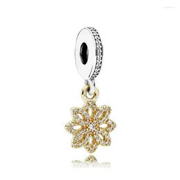 Loose Gemstones Authentic 925 Sterling Silver Bead Shine Lace Botanique Pendant Charm Fit Women Bracelet Bangle Gift DIY Jewellery