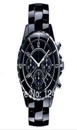 New Style Ceramic Chronograph Watch Top Brand Swiss Valjoux 7750 Automatic Black CH0131235273