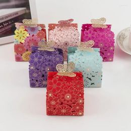 Gift Wrap Flower Butterfly Hollow Candy Box Cookie Boxes Romantic Wedding Bridal Favor Cute Chocolate For Birthday Party Supplies