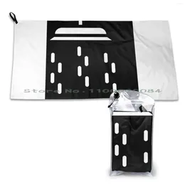 Towel Morning Shower Quick Dry Gym Sports Bath Portable Abstract Black And White Rain Water