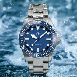 Wristwatches Rollstimi Men's Watches 2024 Luxury Automaitc Watch Men 100M Waterproof Mechanical Wristwatch NH35A Movt BGW9 Luminous Bezel