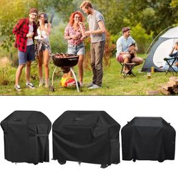 Tools Barbecue Grill Cover Heavy Duty Oxford Outdoor BBQ Covers Round Rectangle Anti-UV Rainproof Protective Accessories