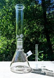 16 Inch Heady Glass Bong Heavy Thick Multi Jellyfish Philtre Hookah Glass Bong Dabber Rig Recycler Beaker Ice Catcher Water Bongs 14mm US Warehouse