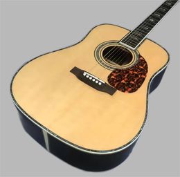 factory 41 6-string acoustic guitar. Spruce veneer and rosewood back and sides, ebony fretboard, abalone shell inlay, super deluxe