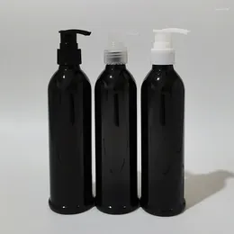 Storage Bottles 30pcs 250ml Empty Black Plastic Bottle With Lotion Pump Liquid Soap Shower Gel Shampoo Cosmetic Packaging