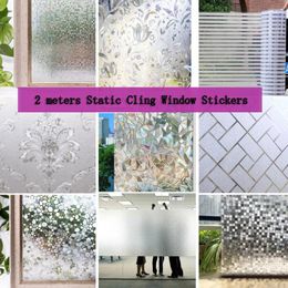 Window Stickers Office Thicken Privacy Film Sticker Glass Static Bathroom Kitchen Shop Balcony Door Opaque For Furniture 200cm