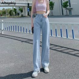 Women's Jeans Women High Waist Straight Summer Student Preppy Style Fashion Loose Chic Street Simple Vintage Arrival Ulzzang Casual