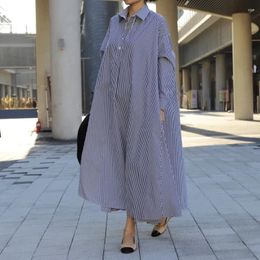 Casual Dresses SuperAen Spring 2024 Vintage Oversized Long Shirt Dress For Women