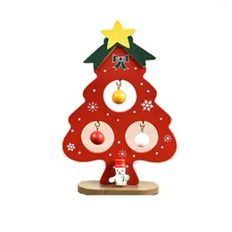 Decorative Figurines DIY Small Christmas Tree Merry Decorations For Home 2024 Cristmas Ornament Xmas Navidad Gifts Santa Claus Year Tre