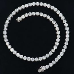 Xingyue 6Mm Men Women Jewelry Sterling Sier Vvs Diamond Mossanite Moissanite Tennis Necklace Chain With Gra Certificate