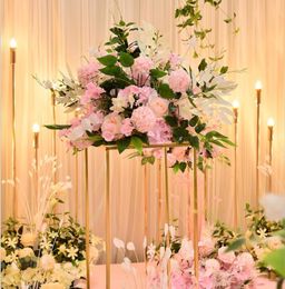 silk rose artificial flowers ball centerpieces head arrangement decor road lead for wedding backdrop table flower2415133