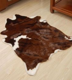 Cow Style Carpets For Living Room Bedroom Kid Room Rugs Home Carpet Floor Door Mat Decor Imitation leather Fashion Area Rugs Mat4865541