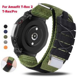 Watch Bands Sports nylon band suitable for Huami Amazfit T-rex 2-band suitable for Xiaomi Huami Tyranosaurus Amazfit Trex Pro accessories Q240510
