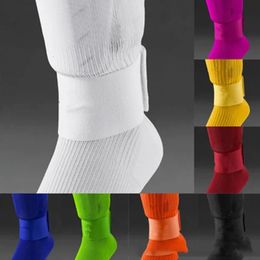 2PC Adjustable Shin Guard Fixed Bandage Tape Soccer Shin Pads Prevent Drop Off Elastic Sports Bandage Safety Legwarmers 240509