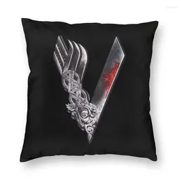 Pillow V Viking Throw Case For Living Room Valhalla Odin Ragnar Lothbrok Luxury Cover Home Decoration Square Pillowcase
