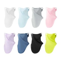 Fashion Face Masks Neck Gaiter Longlong Sun Protection Hangable facial mask is suitable for women breathable and cool dust-proof bicycle neck cover Q240510