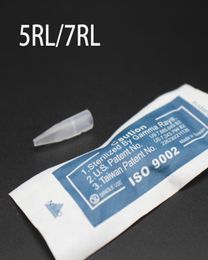 100 Pcs 5R 7R Tattoo Needle Tips Disposable Individual Packaged Tattoo Nozzle Tip Caps For BioTouch DrangonMosaicMerlin Tattoo E6502824