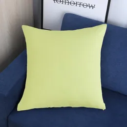 Pillow Waterproof Pillowcase Decorative Outdoor Cover With Zipper Closure Solid Color For Sofa