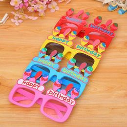 Party Favor Cartoon Candy Color Glasses Frame Kids Gift Eye Mask Dress Wedding Birthday Christmas