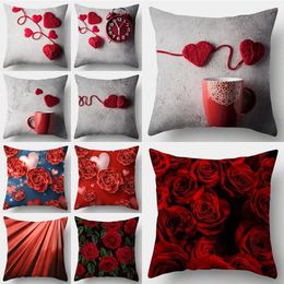 Pillow Cover 45x45cm Polyester Decorative Sofa Bed Case Covers Throw Pillows