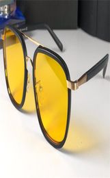 new fashion classic sunglasses attitude sunglasses gold frame square metal frame leather legs vintage style outdoor design model 59314882