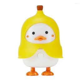 Night Lights Cute Duck Lamp Kawaii Light Silicone Sleeping Bedside LED Cartoon Animal Bedroom Living Room Table Decor